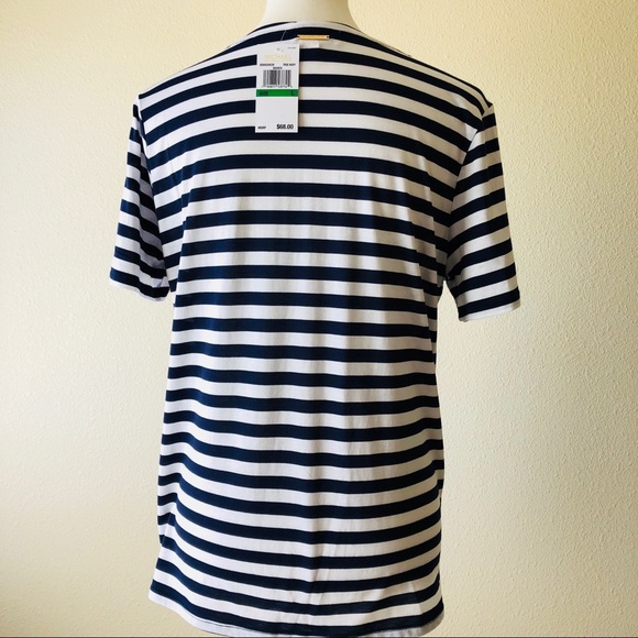 MICHAEl Michael Kors Navy Stripe Front-Tie Top - Picture 3 of 8